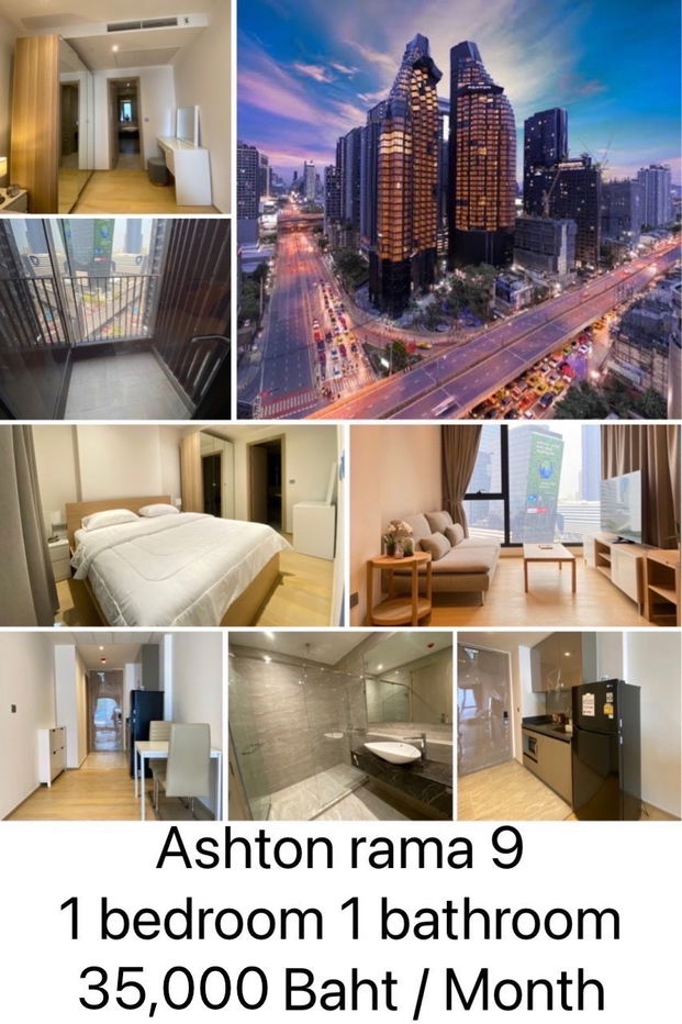 for RENT : ASHTON ASOKE-RAMA9  1BED 1BATH please call : 095-3905490