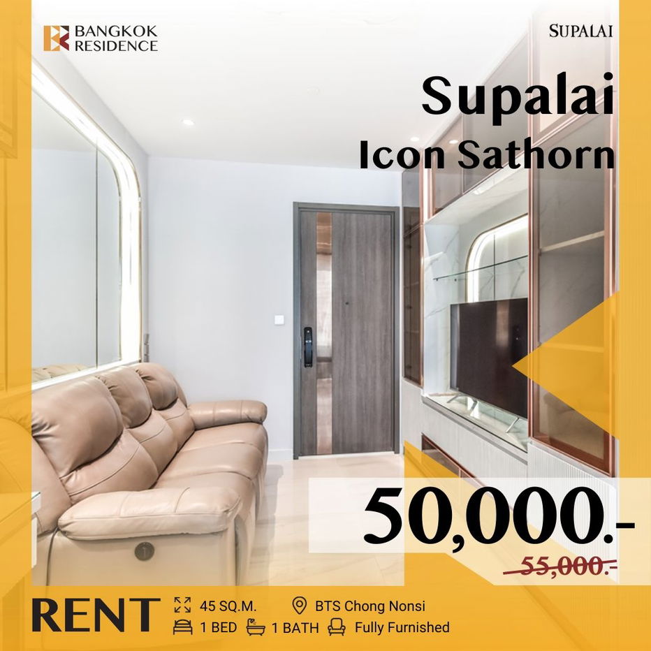 💖 Beautiful Move-in Ready Unit, Supalai Icon Sathorn near BTS Chong Nonsi