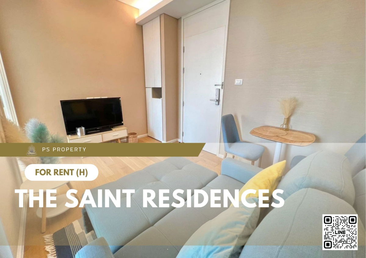 For rent 📍 The Saint Residences 📍 Fully furnished and equipped, near BTS Ha Yaek Lat Phrao