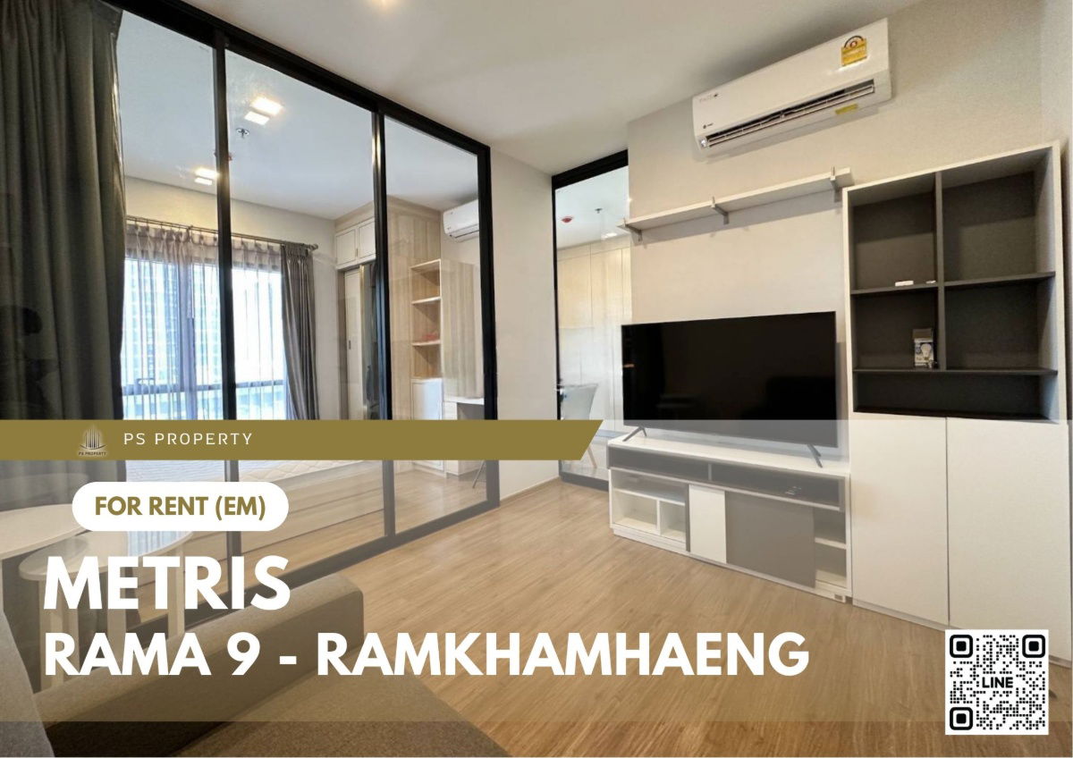 For rent 📍 Metris Rama 9 - Ramkhamhaeng 📍 Fully furnished and equipped, near Airport Link Ramkhamhaeng