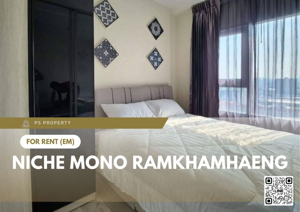 For rent ✨ Niche Mono Ramkhamhaeng ✨ Fully furnished and equipped, near The Mall Bangkapi