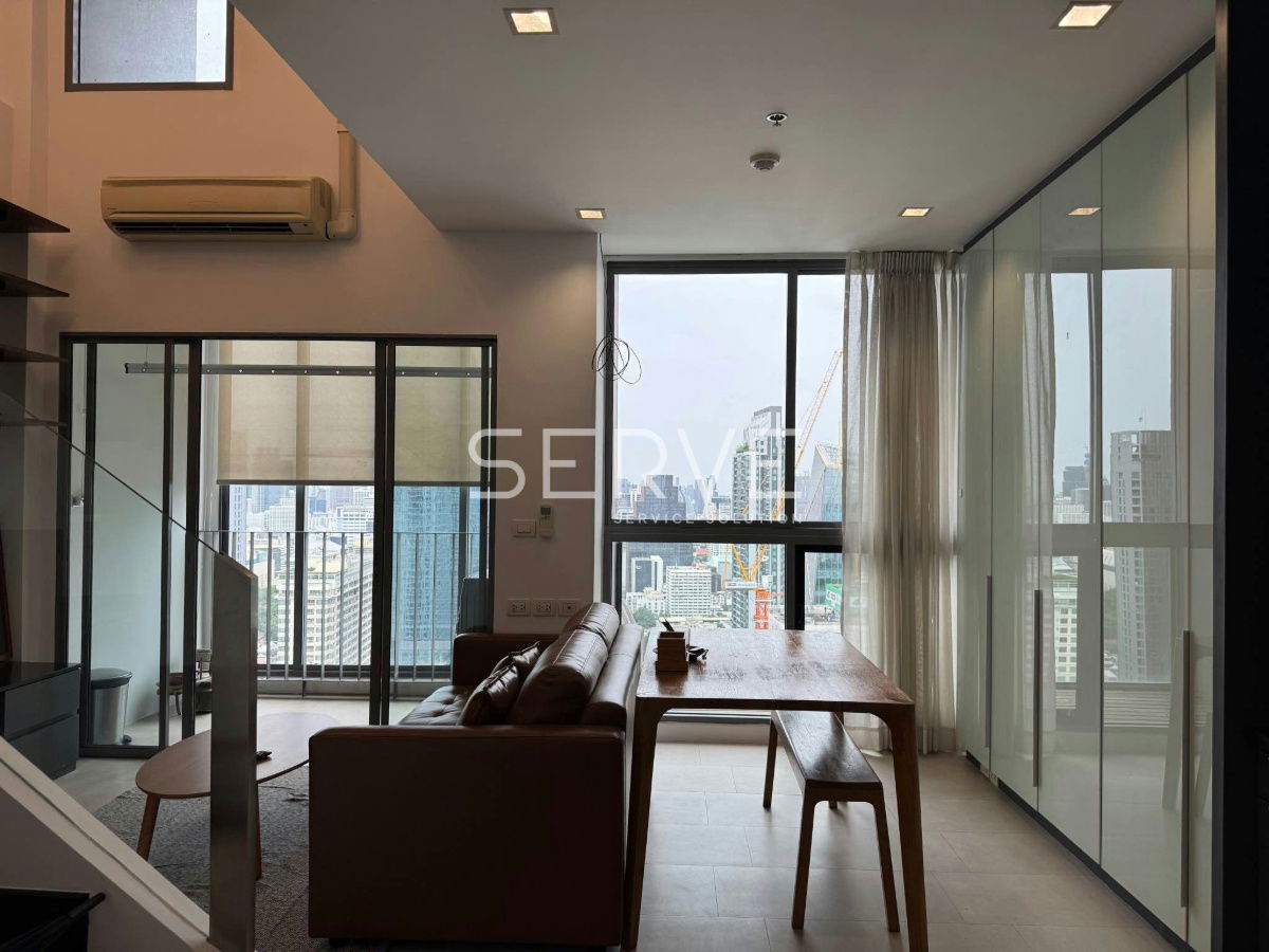 Duplex Nice Room Fully furnished Good Location BTS Phaya Thai 60 m. & Airport Link Phaya Thai 60 m @ Ideo Q Phayathai