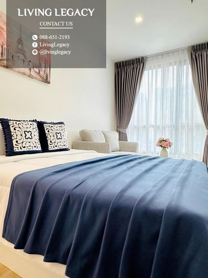 LUW6ZOY4 Condo For Rent The Rich Rama 9 - Srinakarin 26 Sq.M. Floor 14 line id : @livinglegacy