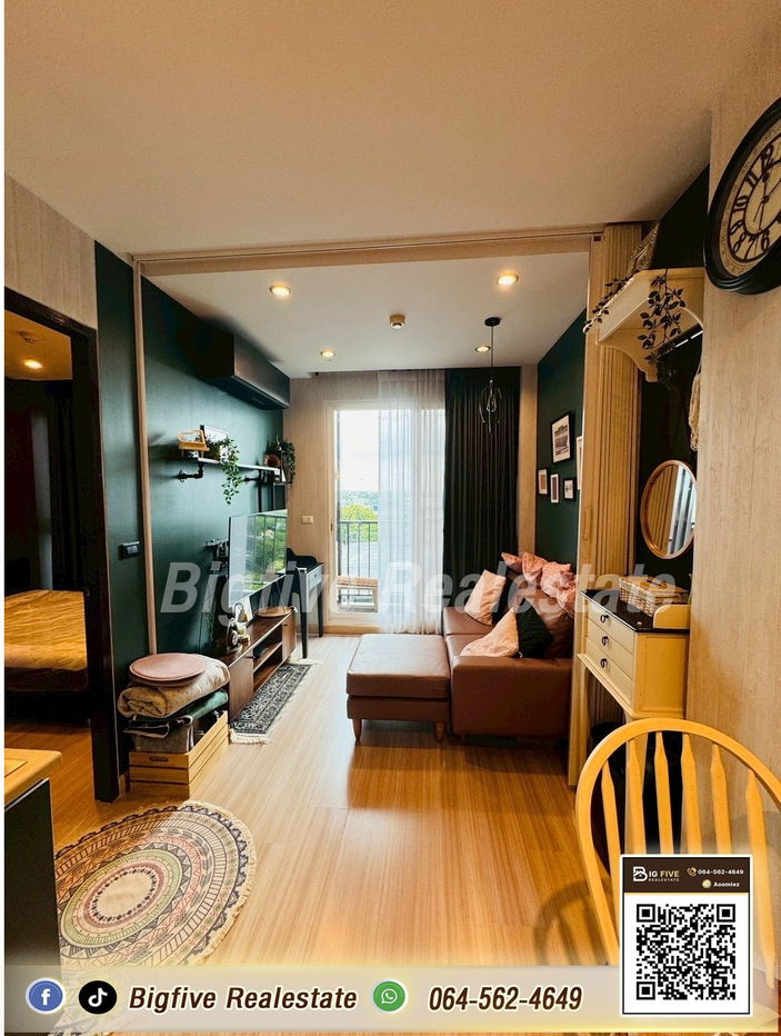 A68-075 Condo for rent at Chrisma Ramintra, 7th floor, 34 sq m., fully furnished, ready to move in, near Fashion Island✨