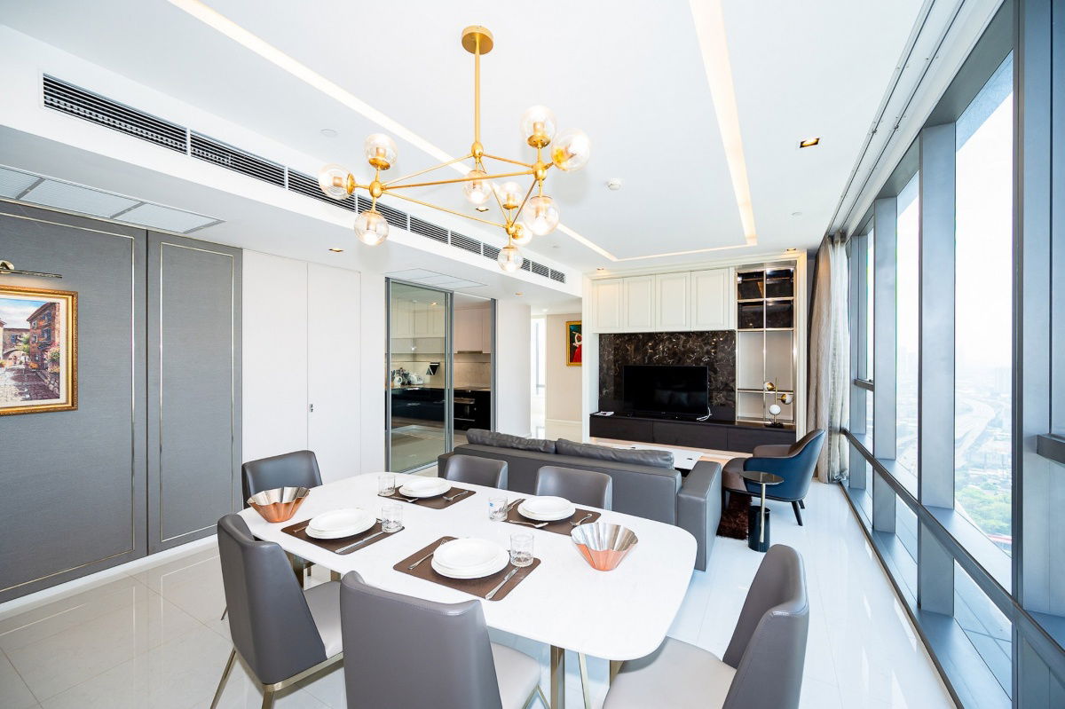 The Bangkok Sathorn 2 Bed 2 Bath area 125 sqm. River view *Rental 130,000 per month / Sale 40 MB*  Tel. 062-6941794