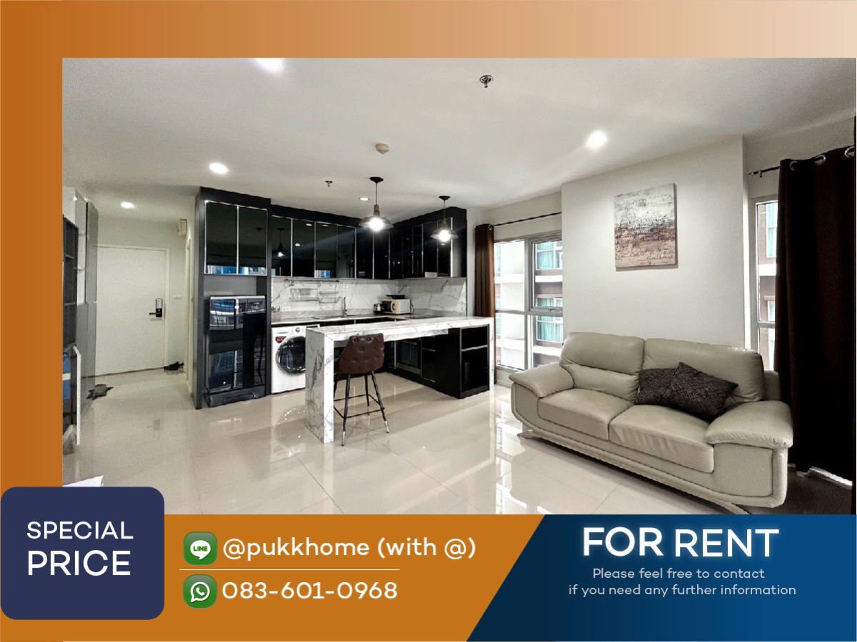Aspire Rama 9 |  Bedroom Fully furnished  📞LINE @pukkhome (with @)