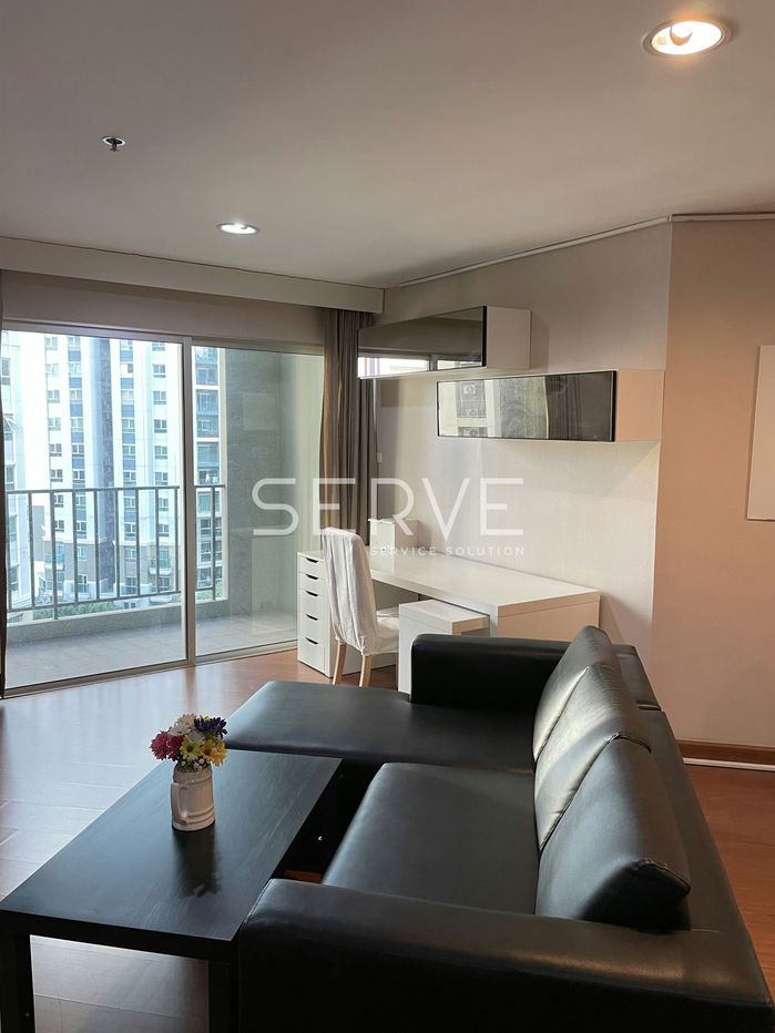 2 Beds with Bathtub Large Room Good Location MRT Phra Ram 9  500 m. and CentralPlaza / For Rent-Belle Grand Rama 9