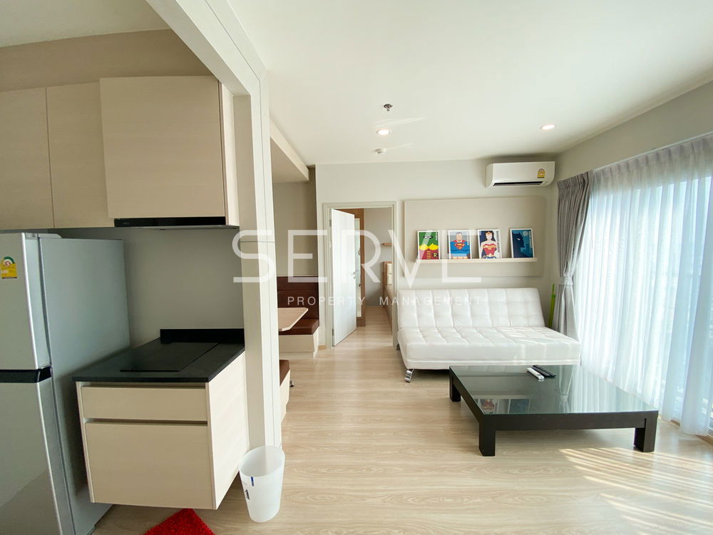 Nice Room Combine 2 Beds 2 Parking lots High Fl. 25+ Next to MRT Thailand Cultural Centre 80 m.-Noble Revolve Ratchada 2