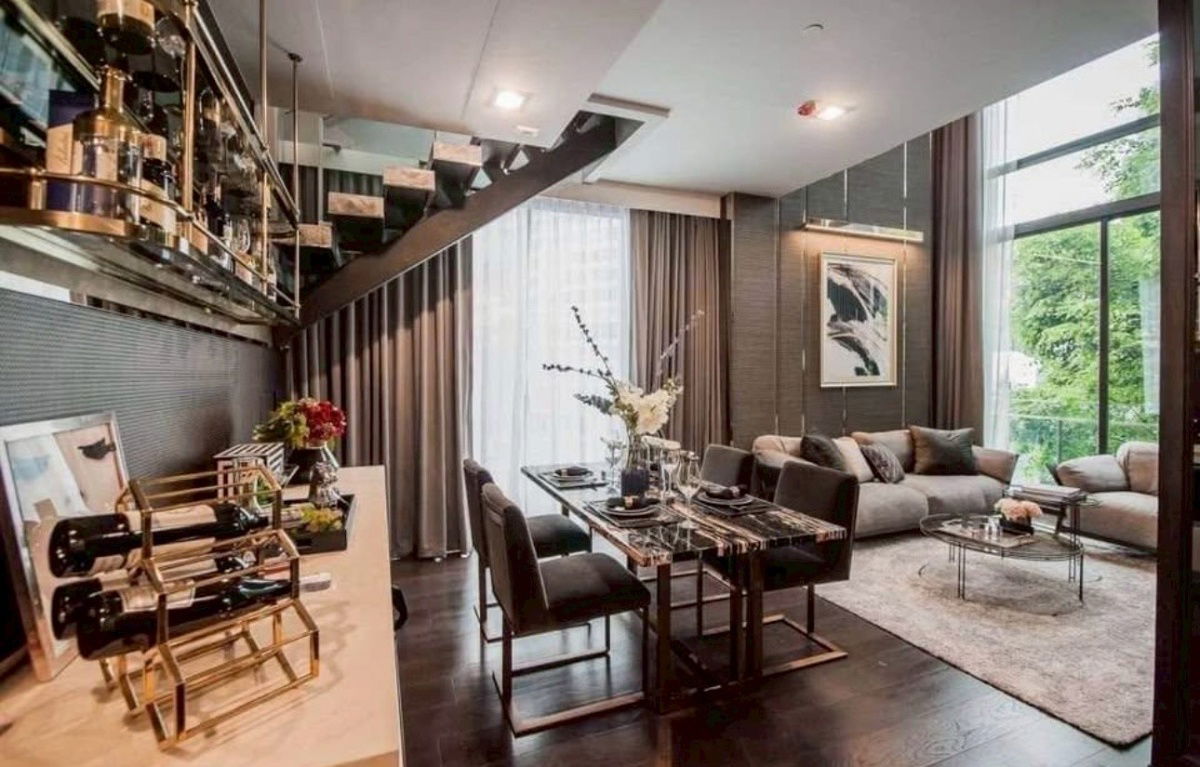 LTH13294 – Condo for Rent | Laviq Sukhumvit 57 | Duplex 97.5 sqm | 2 Beds 2 Baths | 125K/Month | Near BTS Thonglor