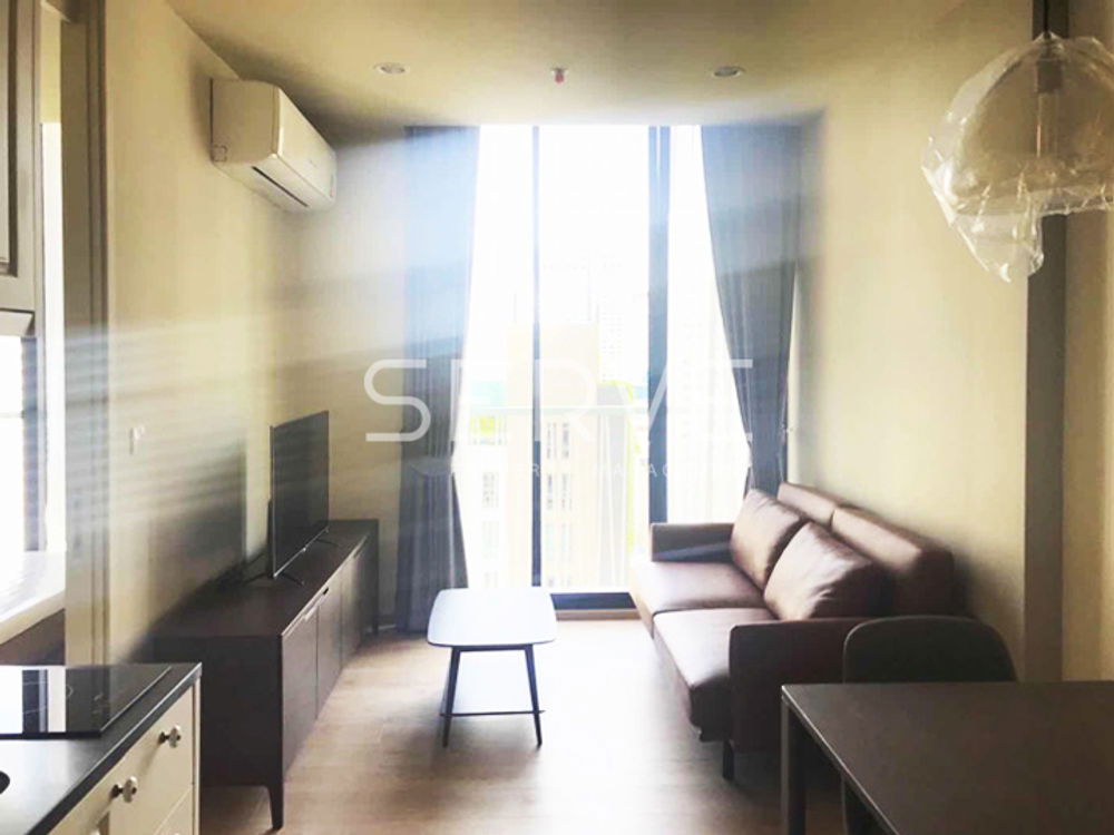 ! 1 Bed High Fl. 10+ New Condo in Asoke Area Close to BTS Asok & MRT Sukhumvit 550 m.-Noble Recole Sukhumvit 19