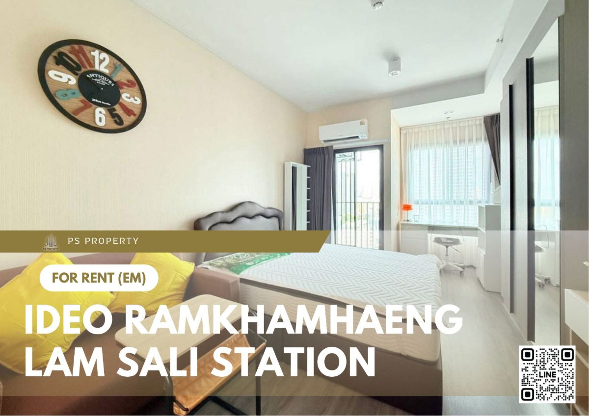 For rent 🔥 Ideo Ramkhamhaeng - Lam Sali Station 🔥 Fully furnished and equipped with appliances