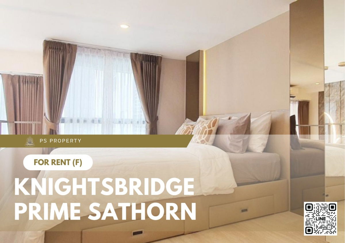 For rent 📍 Knightsbridge Prime Sathorn 📍 Fully furnished and equipped, near BTS Chong Nonsi