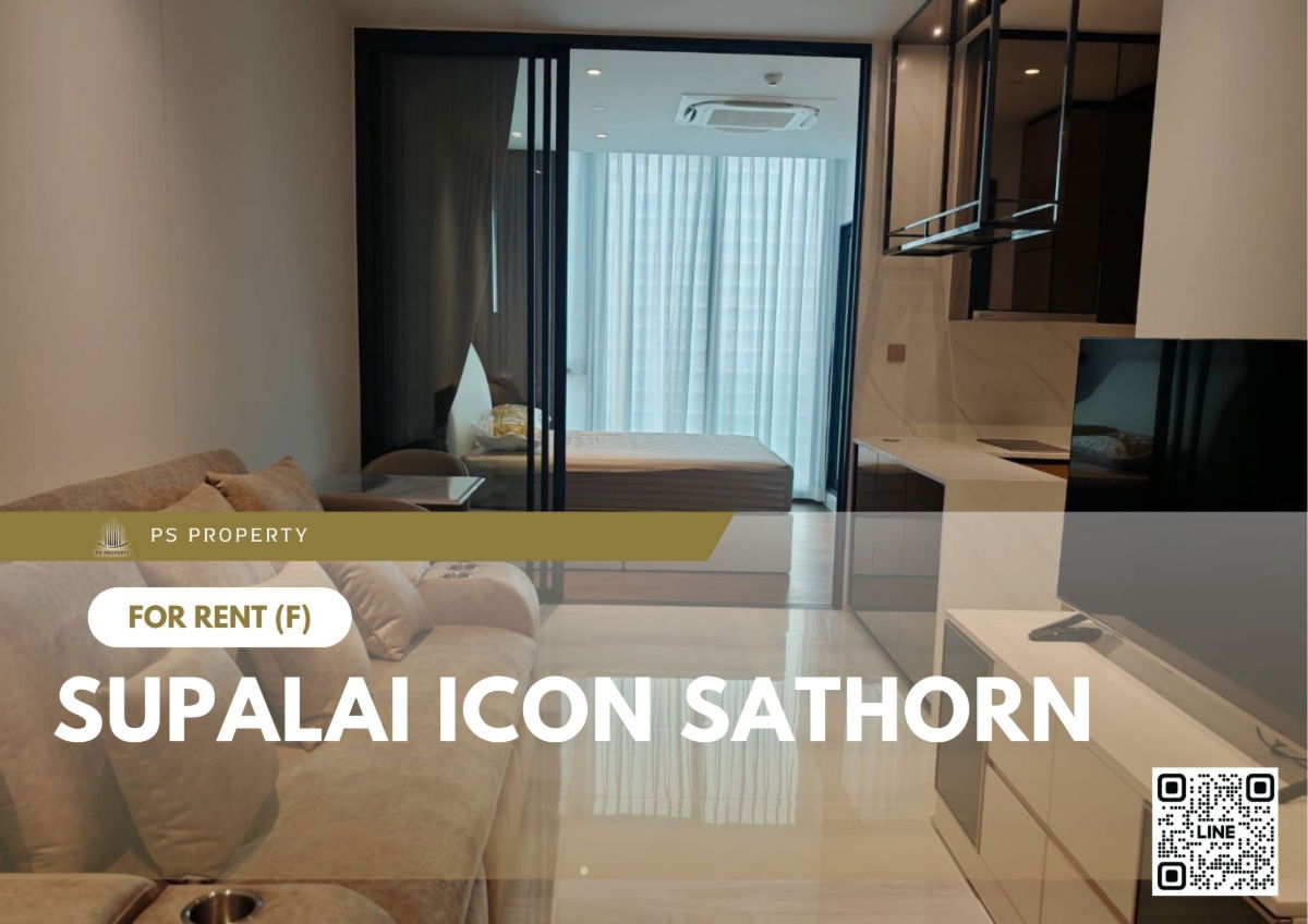For rent ✨ Supalai ICON Sathorn ✨ Fully furnished and equipped, near BTS Chong Nonsi