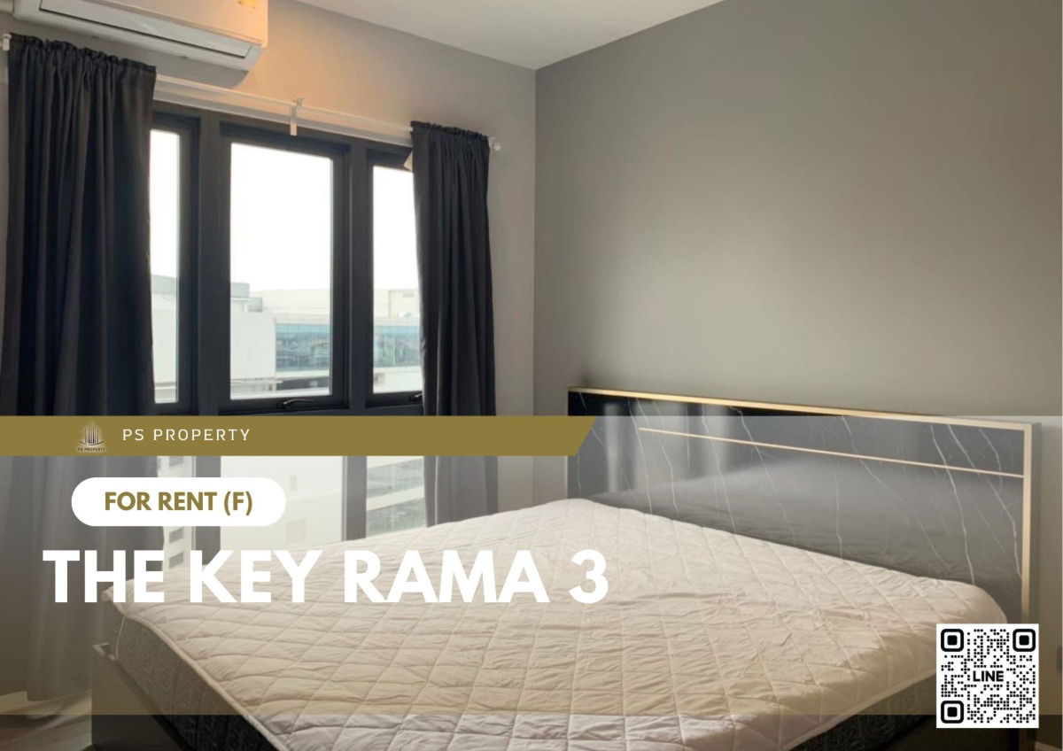For rent 📍 The Key Rama 3 📍 Fully furnished and equipped, near BRT Charoen Rat Station