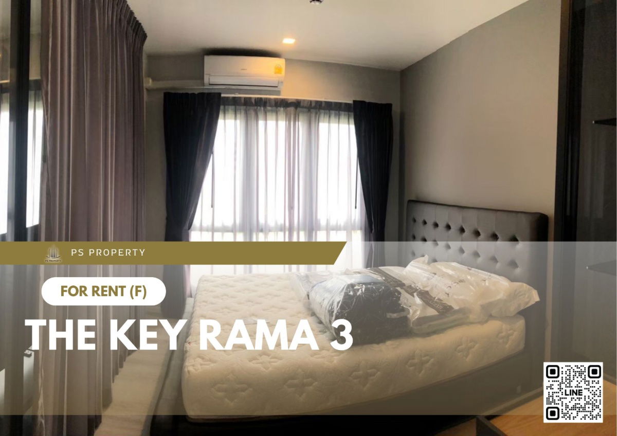 For rent ✨ The Key Rama 3 ✨ Fully furnished and equipped, near BTS Chong Nonsi