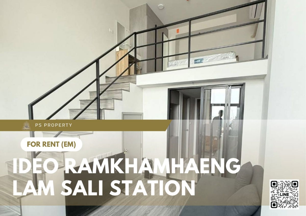 For rent ✨ Ideo Ramkhamhaeng - Lam Sali Station ✨ Fully furnished and equipped, near MRT Lam Sali
