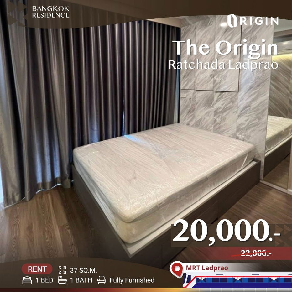 The Origin Ratchada Ladprao✨ Stunning Unit, Move-In Ready 💚 MRT Ladprao