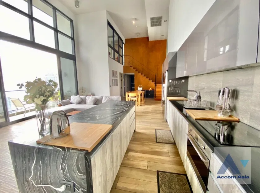 🔼🔽 AccomA 📩 Penthouse,Fully Furnished,Duplex Condo 3 BR Condominium @The Lofts Asoke (AA40102)