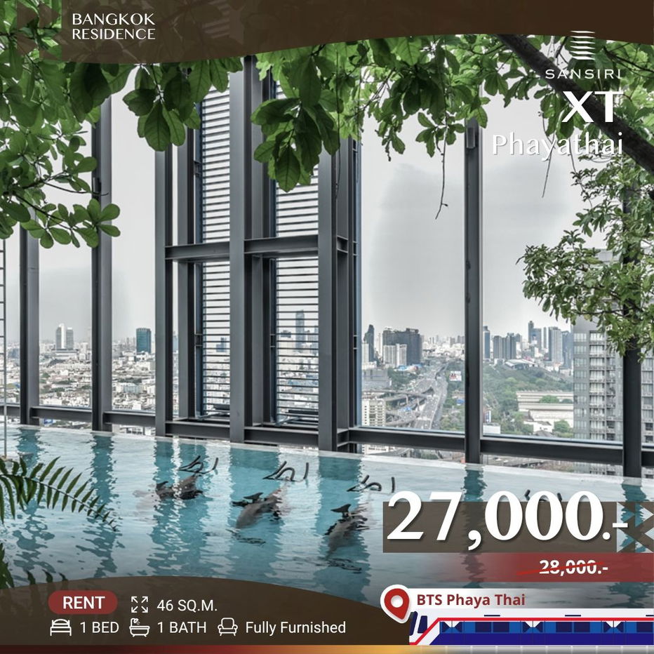 XT Phayathai ✨ Beautifully Furnished Unit, Ready to Move In 🔥 Near BTS Phaya Thai