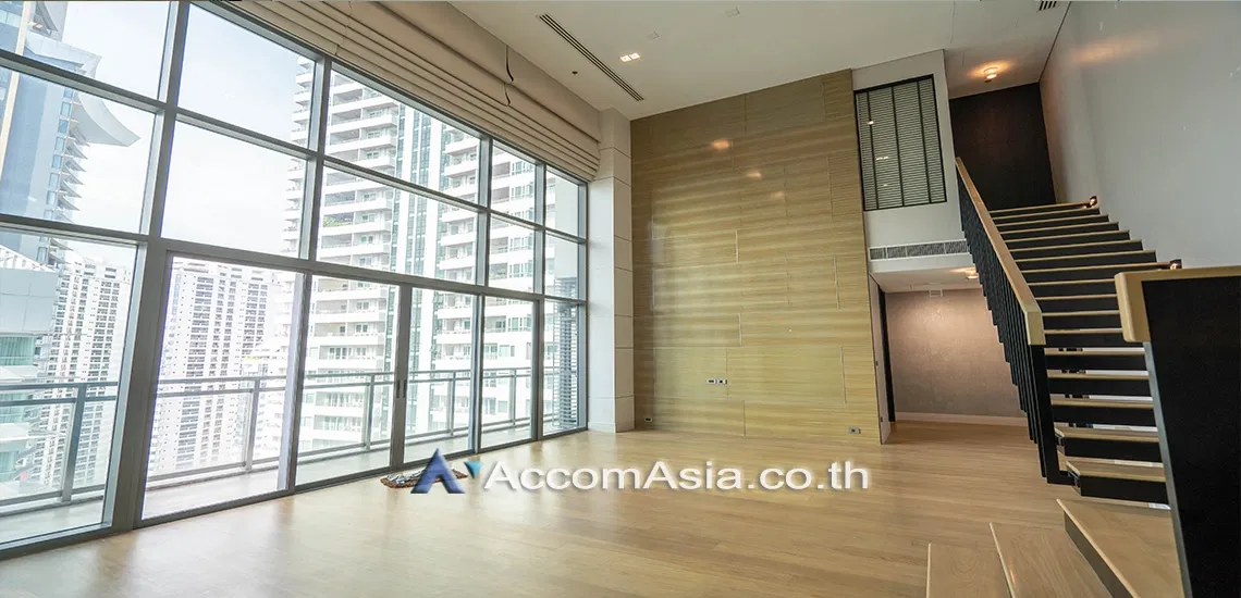 🔼🔽 AccomA 📩 Double High Ceiling,Duplex Condo 3 BR Condominium @Bright Sukhumvit 24 (AA21909)