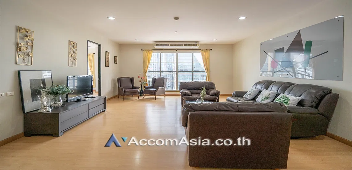 🔼🔽 AccomA 📩 Penthouse,Fully Furnished,Big Balcony 3 BR Condominium @CitiSmart Sukhumvit 18 (AA30602)