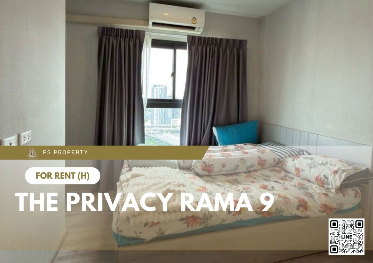 For rent 🔥 The Privacy Rama 9 🔥 Fully furnished and equipped, near APL Ramkhamhaeng