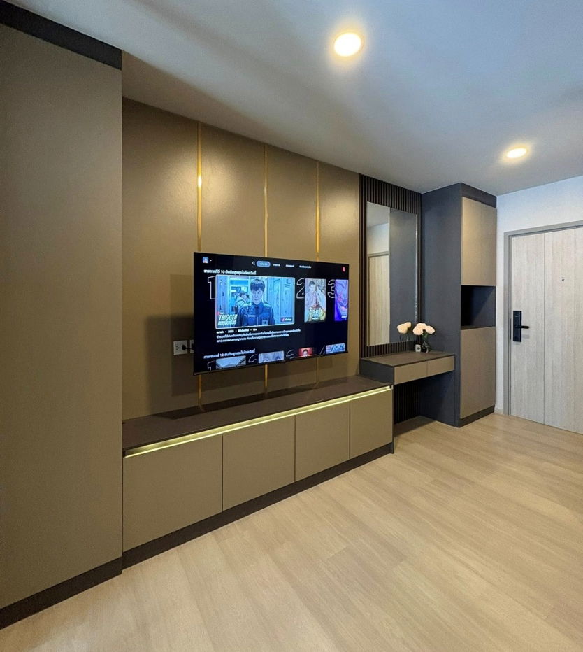 TA8340📲LineID @556ryccg🚄1 Bedroom 31 sqm Floor12A Fully furnished Aspire Onnut Station near BTS On Nut, Lotus