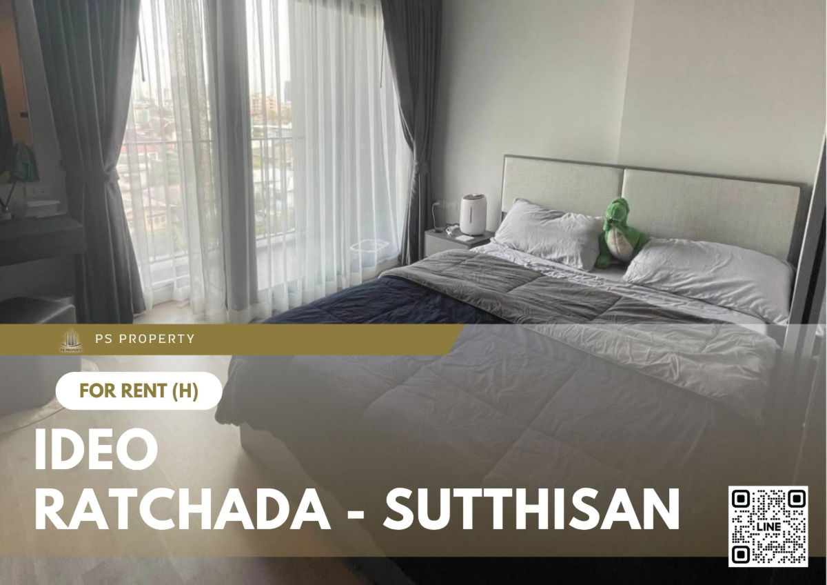 For rent ✨ IDEO Ratchada - Sutthisan ✨ near MRT Sutthisan, fully furnished and equipped with appliances