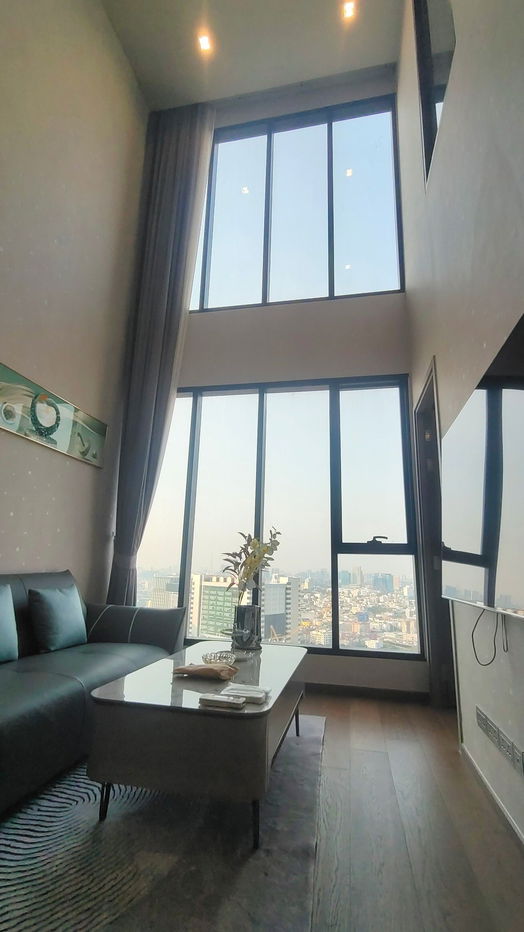 for Rent Ideo Q Victory 🌸Condo Duplex 2 Bedroom 2 Bathroom near BTS Victory monument 1 minutes