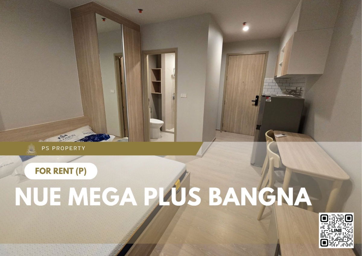 For rent 📍 Nue Mega Plus Bangna 📍 Fully furnished and equipped, near MRT Sri Eiam