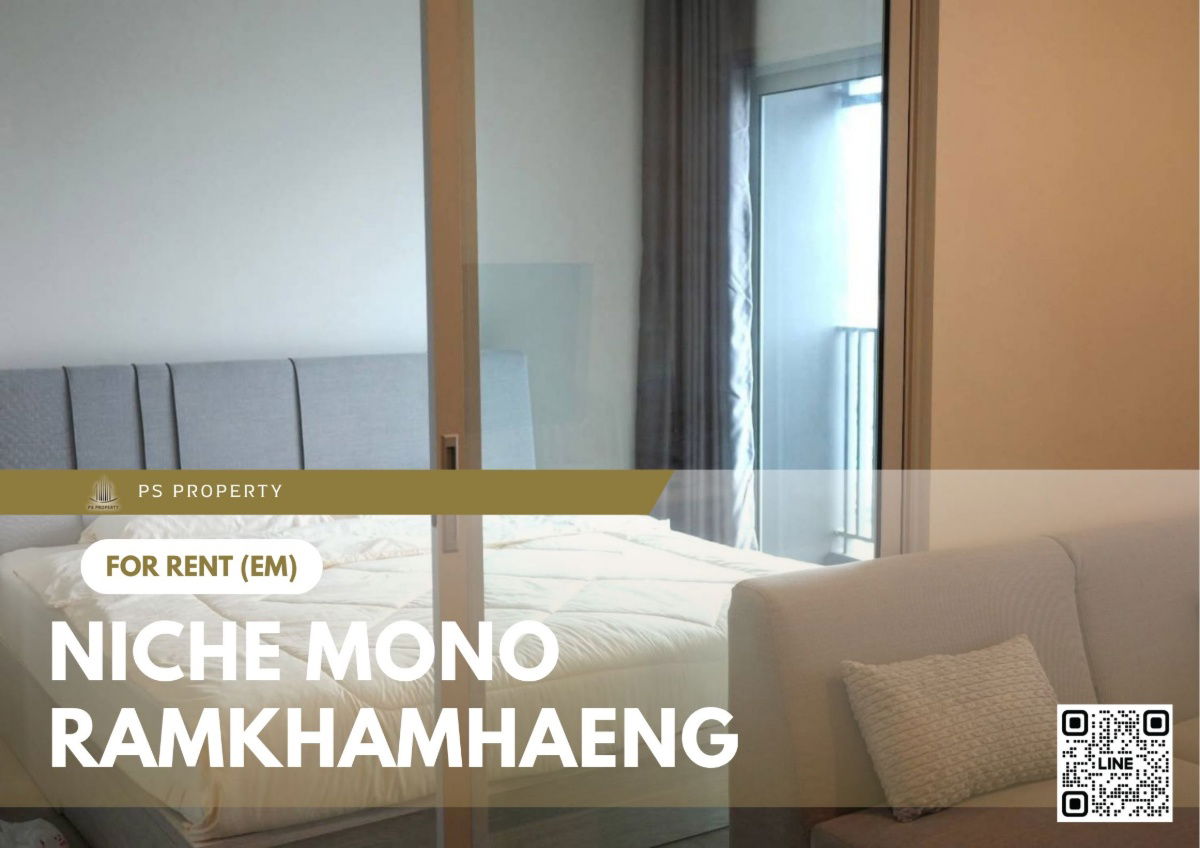 For rent 📍 Niche Mono Ramkhamhaeng 📍 Fully furnished and equipped, near The Mall