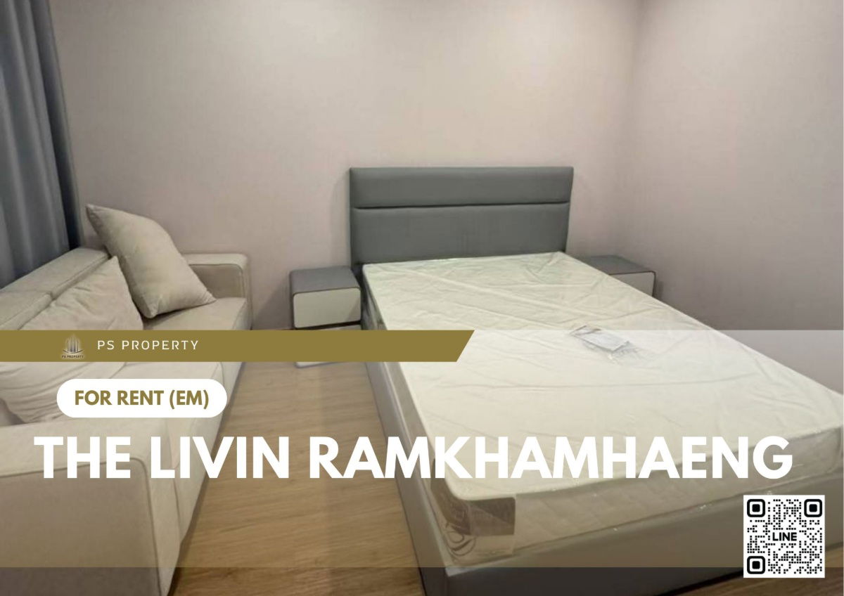 For rent ✨ The Livin Ramkhamhaeng ✨ near MRT Interchange Lamsalee, fully furnished and equipped with appliances