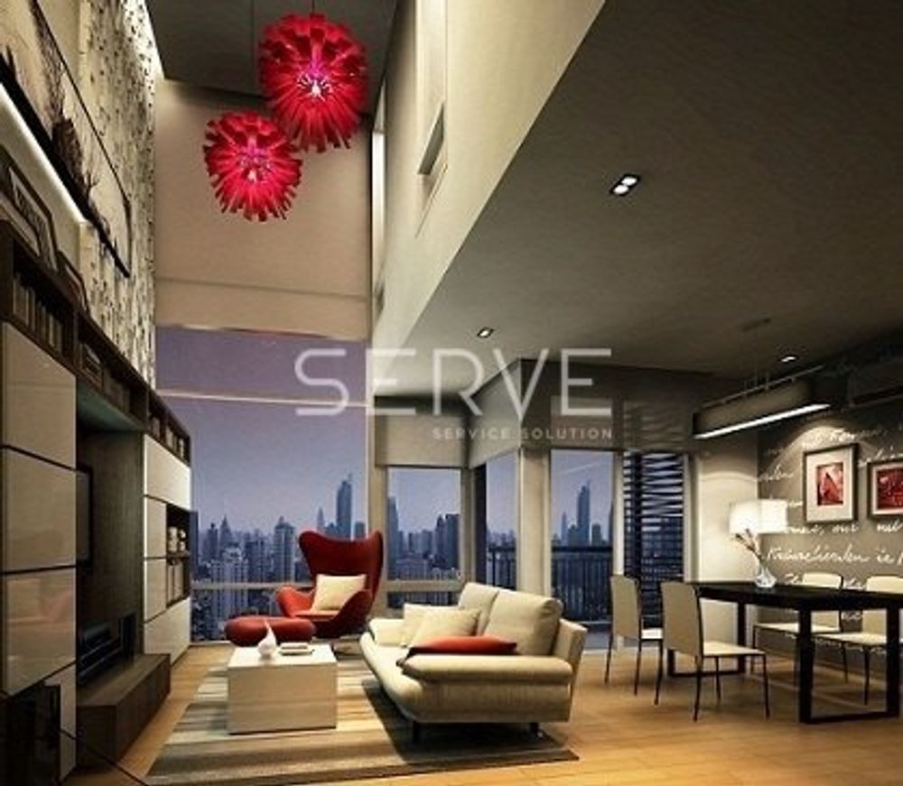 Duplex 1 Bed with Bathtub Good Location BTS Phaya Thai 220 m. & BTS Ratchathewi 250 m. / For Rent-Villa Rachatewi