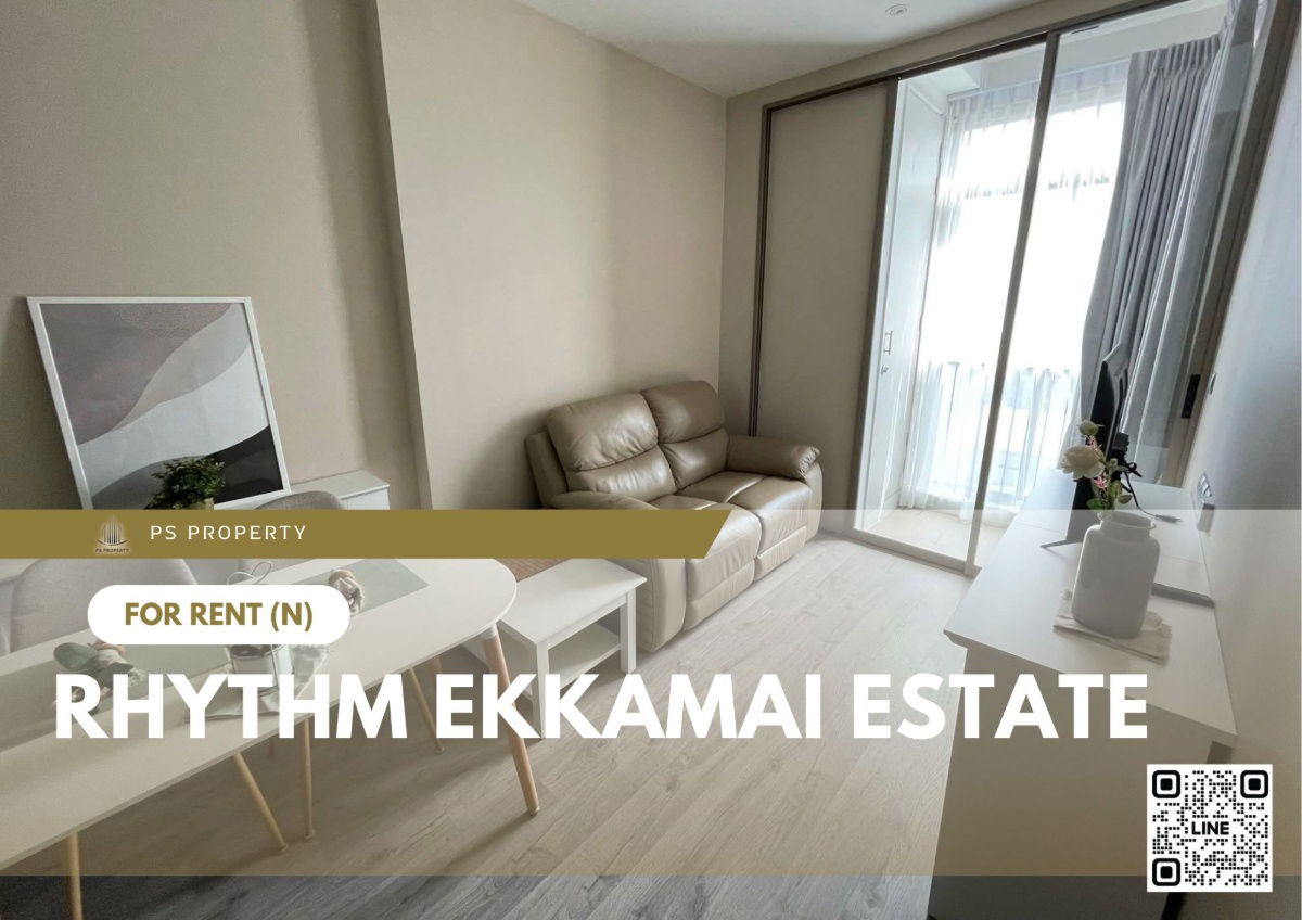 For rent ✨ RHYTHM EKKAMAI ESTATE ✨ near BTS Ekkamai, fully furnished and equipped with appliances