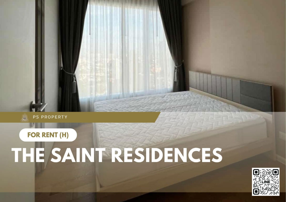 For rent 📍 The Saint Residences 📍 Fully furnished and equipped, near BTS Ha Yaek Lat Phrao