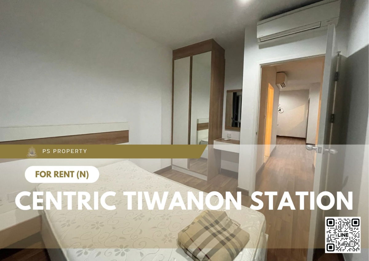 For rent ✨ Centric Tiwanon Station ✨ 2 bedrooms, 2 bathrooms, fully furnished and equipped with appliances