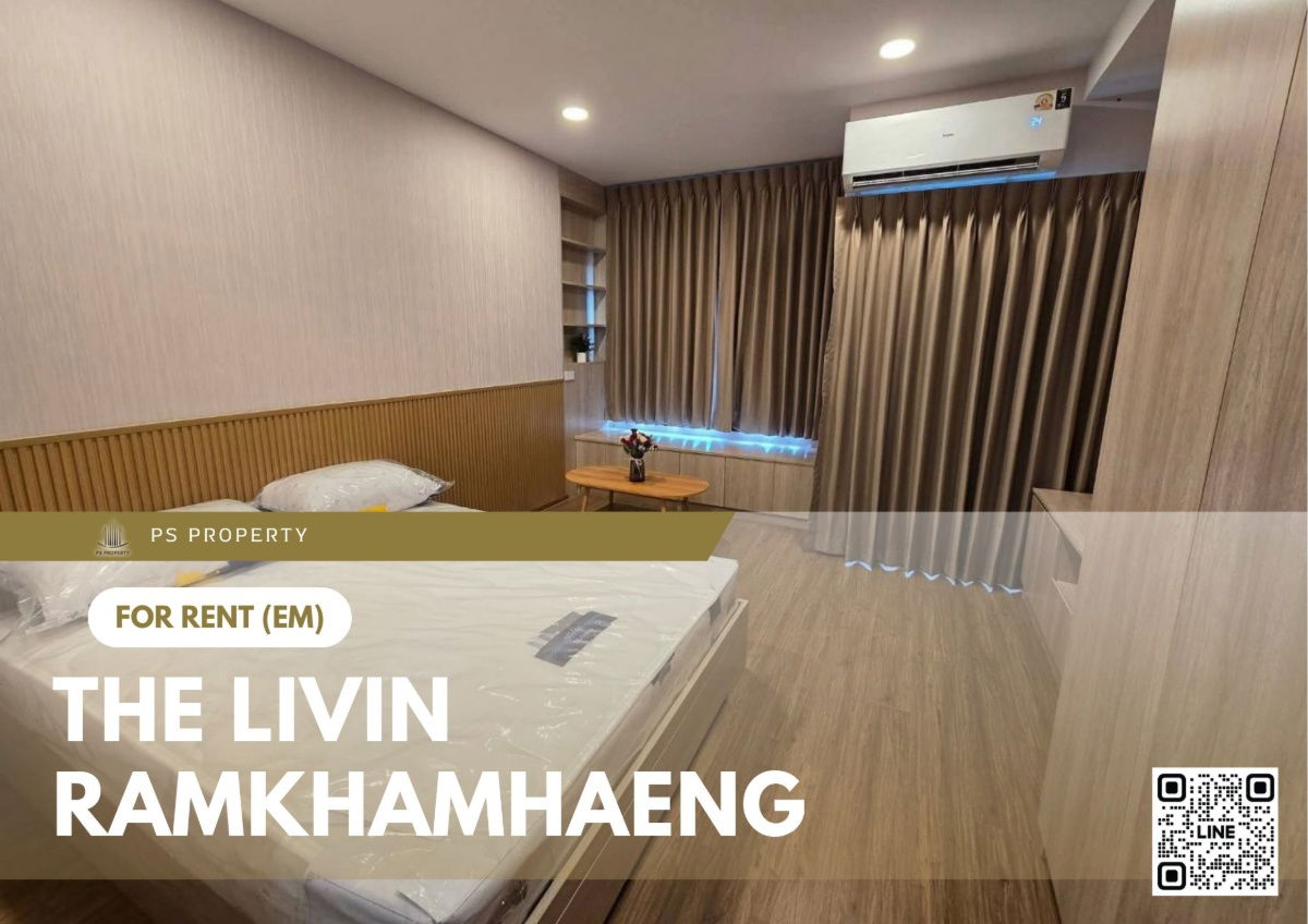 For rent ✨ The Livin Ramkhamhaeng ✨ near MRT Interchange Lamsalee, fully furnished and equipped with appliances