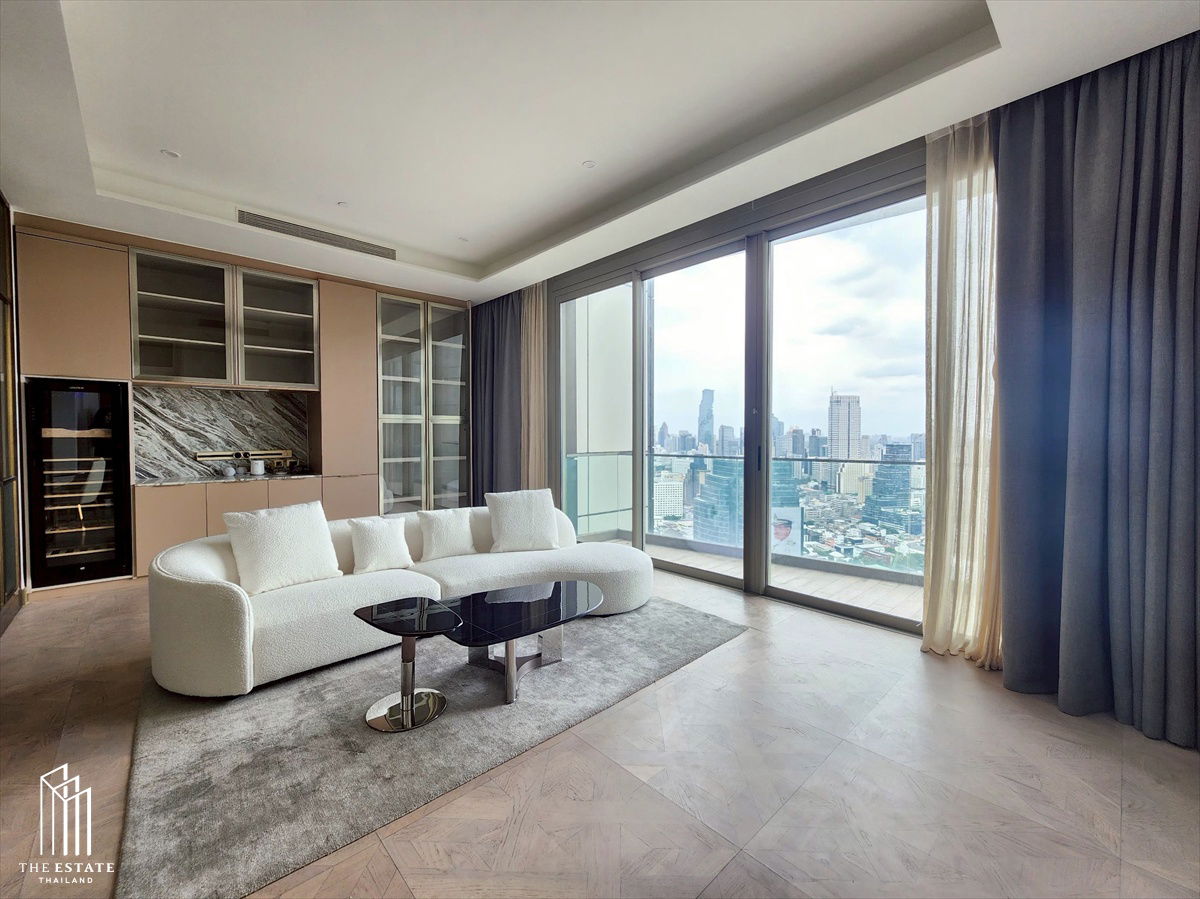 For rent and Sell The Residences at Mandarin Oriental, corner room, ICONSIAM view, 151.71 sq.m sq.m. 2 bedroom @180,000 Baht