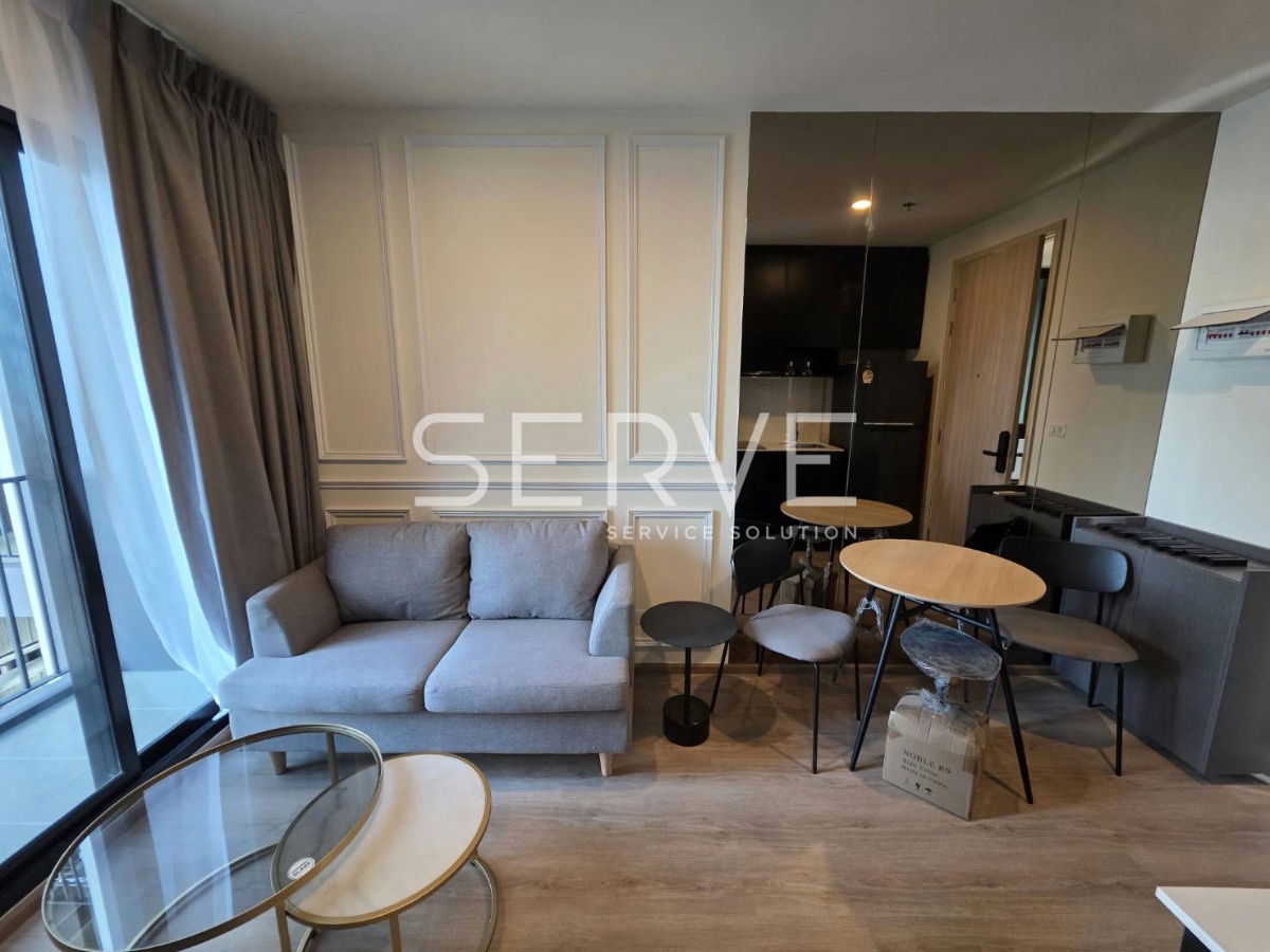 1 Bed 1 Bath Nice Room Fully furnished New Condo Good Location  Close to MRT Phra Ram 9  220 m.  @ NUE District R9