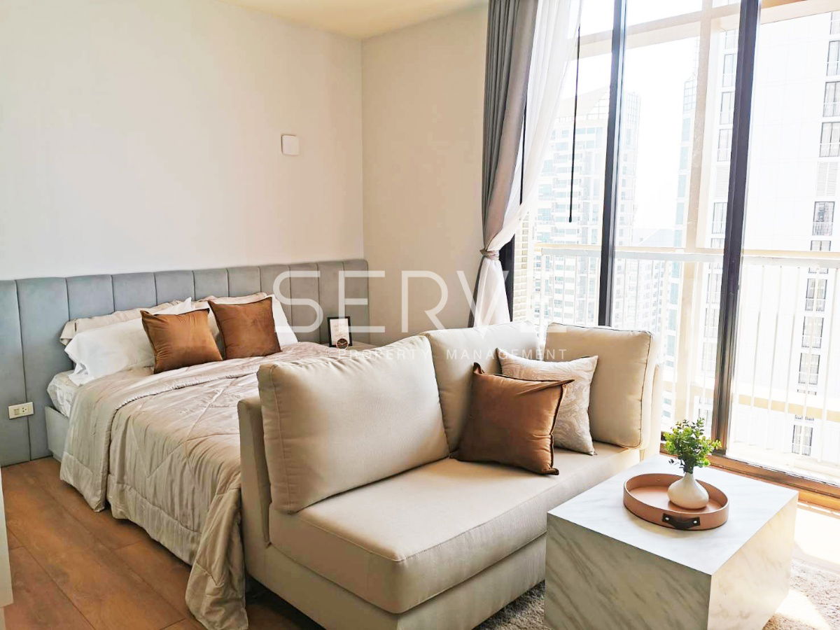 🔥20K🔥 - Studio Large Studio 32.99 sq.m. Super High Fl. 30+ Good Location Close to BTS Phrom Phong at Park Origin Phrom Phong Condo / For Rent