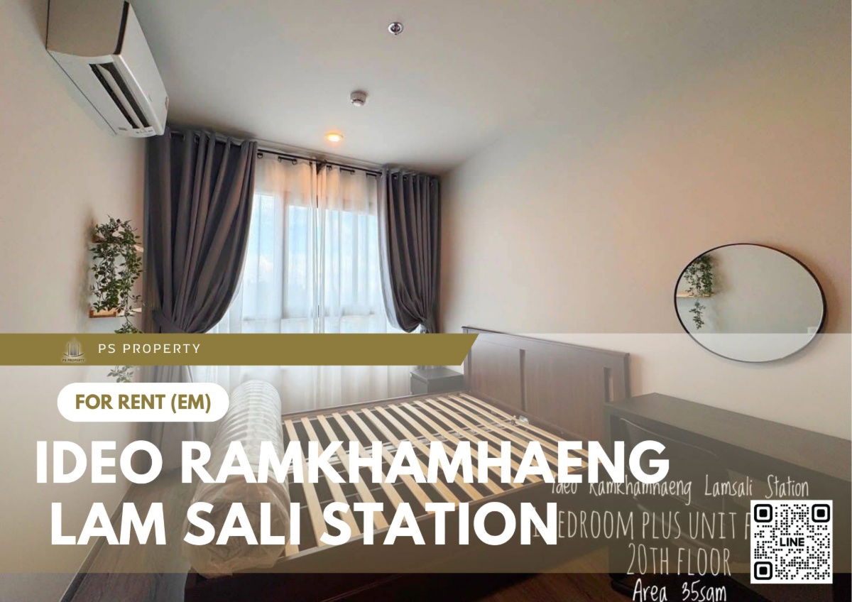 For rent ✨ Ideo Ramkhamhaeng - Lam Sali Station ✨ Fully furnished and equipped, near MRT Lam Sali