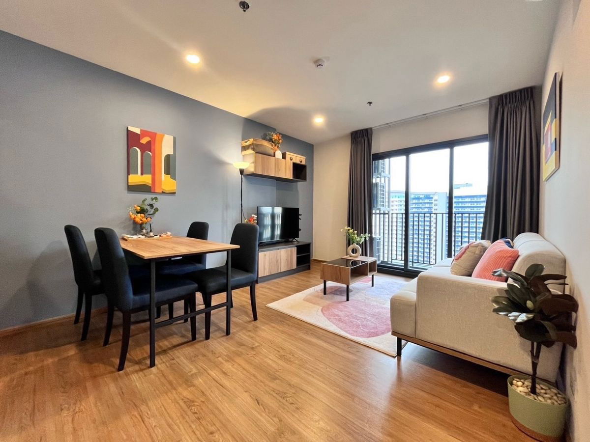 Condo for rent, The Line Vibe Lad Phrao, price 35,000 baht, 2 bedrooms, 2 bathrooms, 18th floor, ready to move in, near Central Ladprao