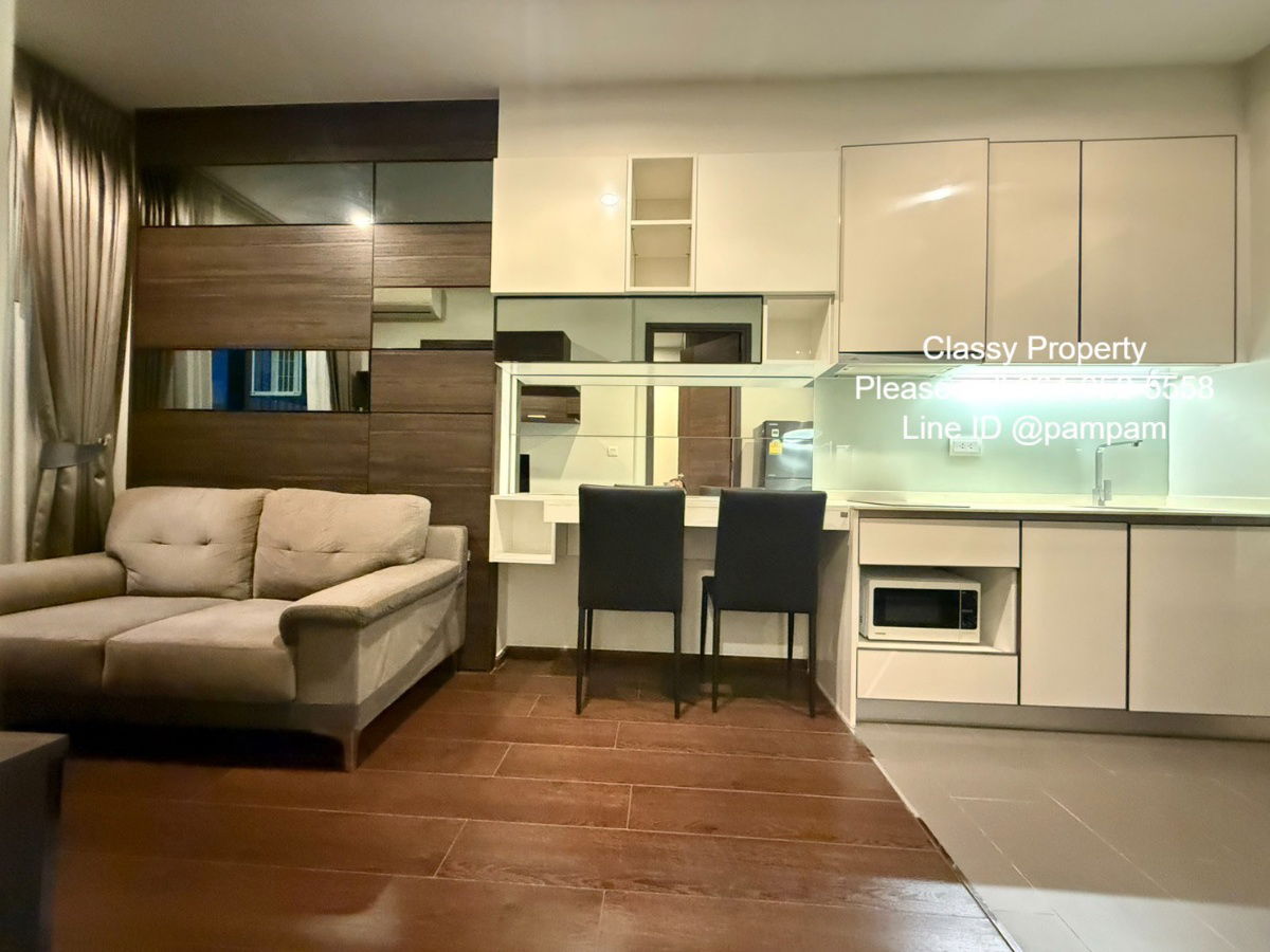 *** ให้เช่าคอนโด : ซี เอกมัย 1 ห้องนอน เฟอร์นิเจอร์บิวท์อิน ตกแต่งครบ วิวไม่บล็อค ***