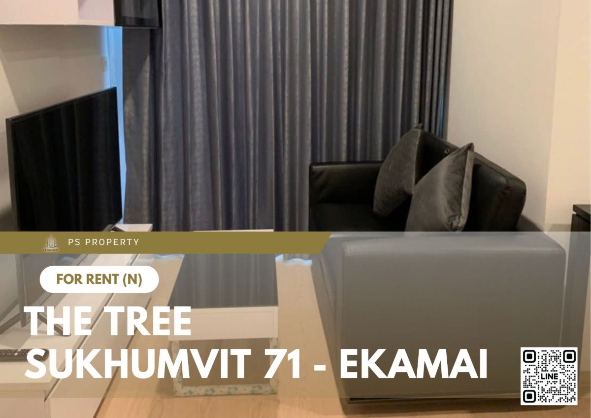 For rent 📍 The Tree Sukhumvit 71 - Ekamai 📍 near Airport Link Ramkhamhaeng, fully furnished and equipped with appliances