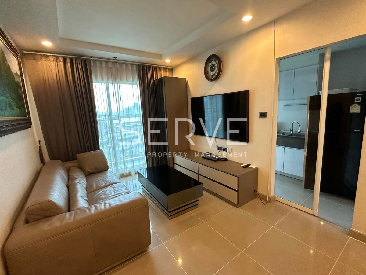 2 Beds Large Room Fully furnished Good View & Good Location Next to MRT Thailand Cultural Centre 80 m @  Supalai Wellington 2