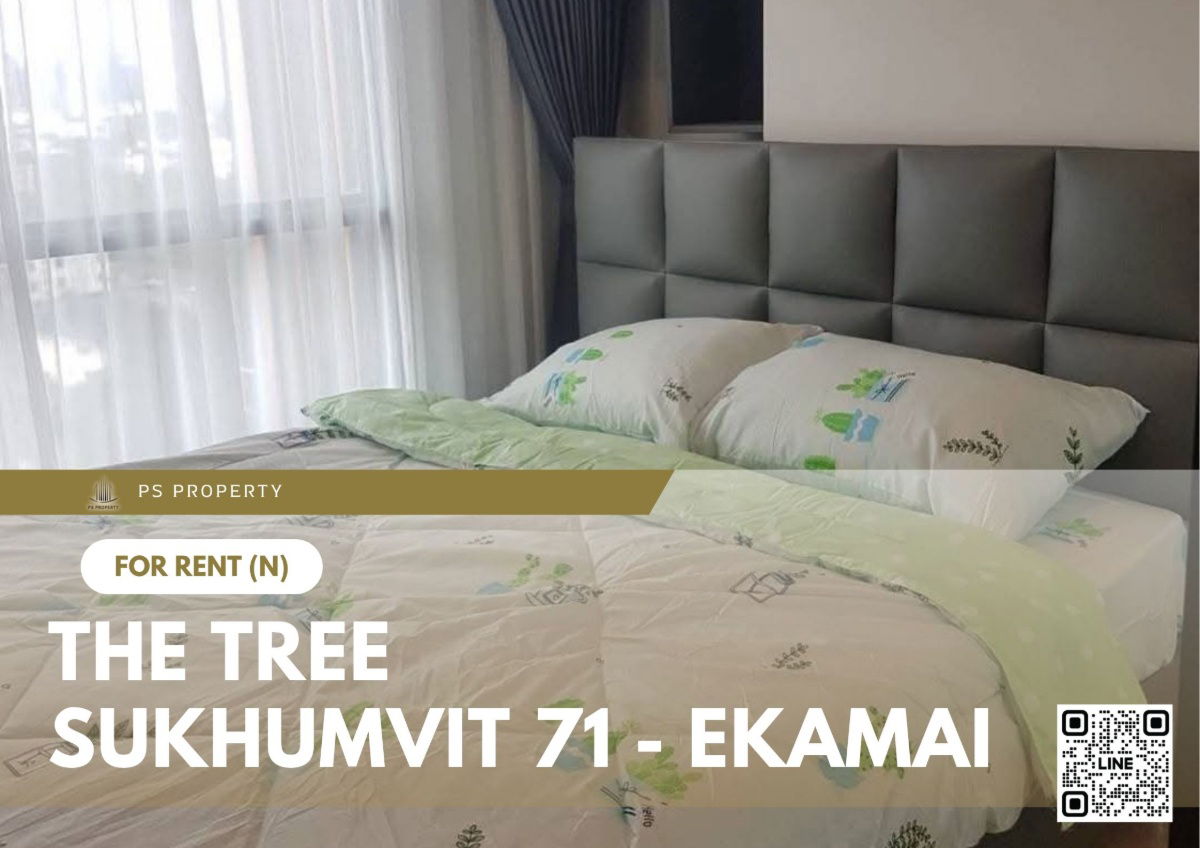 For rent 📍 The Tree Sukhumvit 71 - Ekamai 📍 near Airport Link Ramkhamhaeng, fully furnished and equipped with appliances