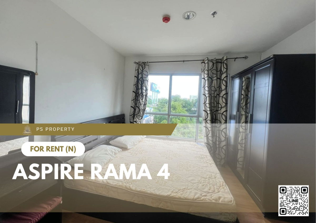 For rent 🔥 Aspire Rama 4 🔥 Fully furnished and equipped, near BTS Phra Khanong