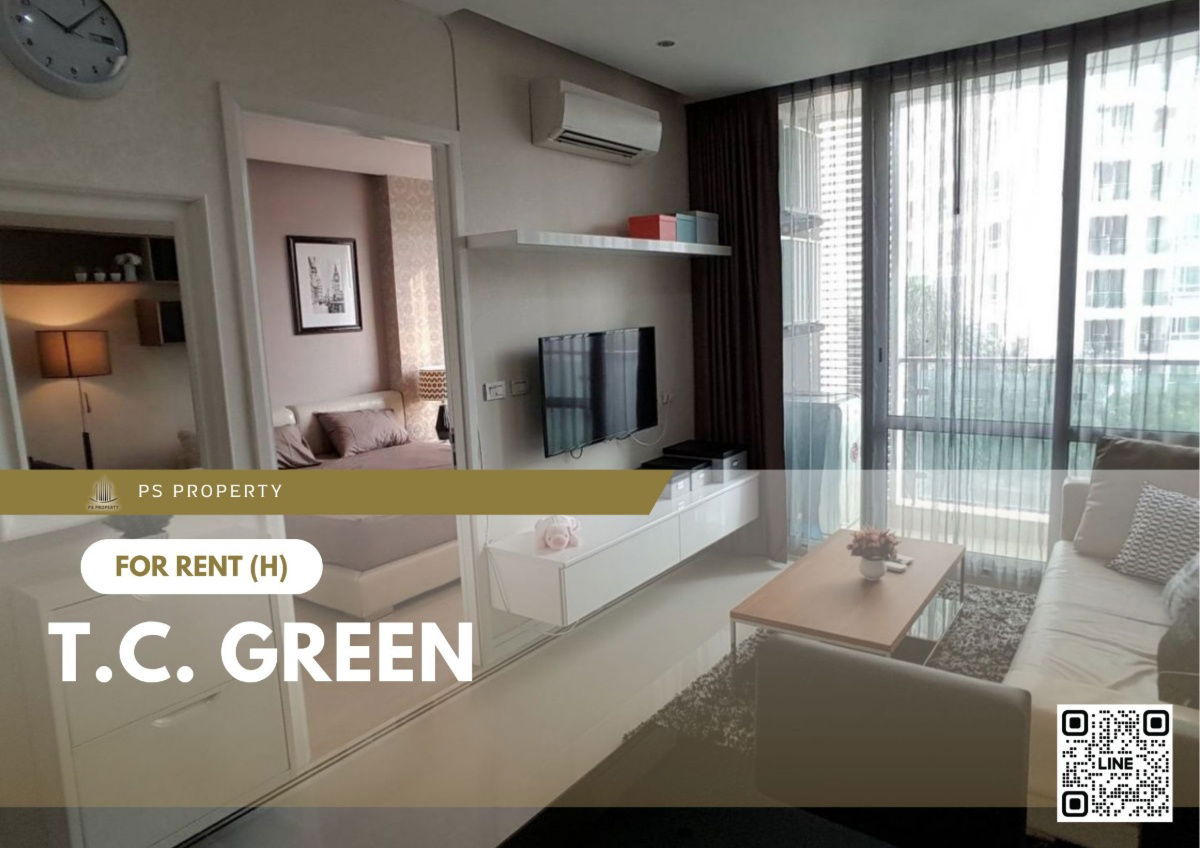 For rent ✨ T.C. Green ✨ Fully furnished and equipped, near MRT Rama 9