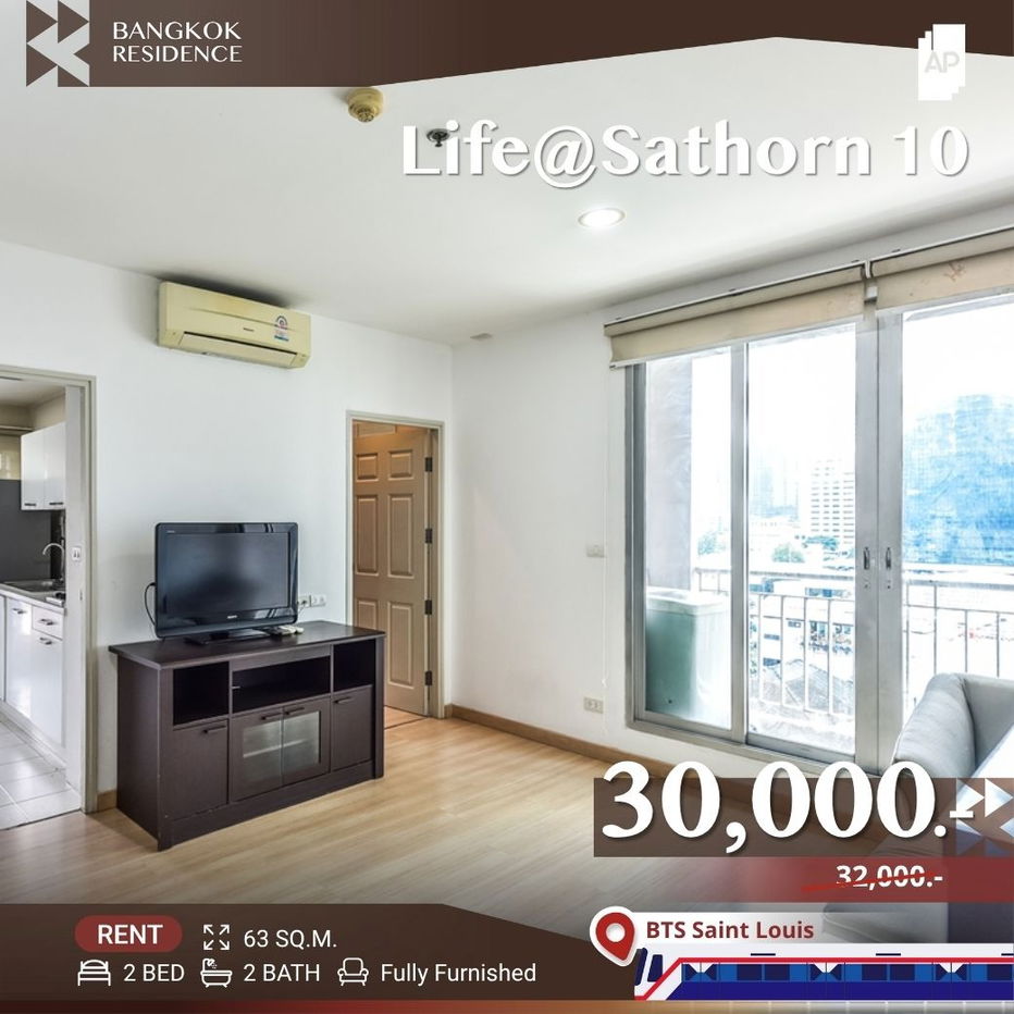 Life @ Sathorn 10 🔥 Spacious Unit in Prime Location, Great Value 💸 Near BTS Saint Louis