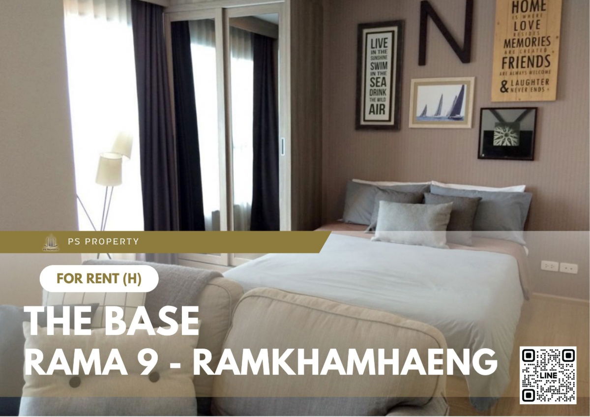 For rent 📍 The Base Rama 9 - Ramkhamhaeng 📍 Fully furnished and equipped, near Airport Link Ramkhamhaeng